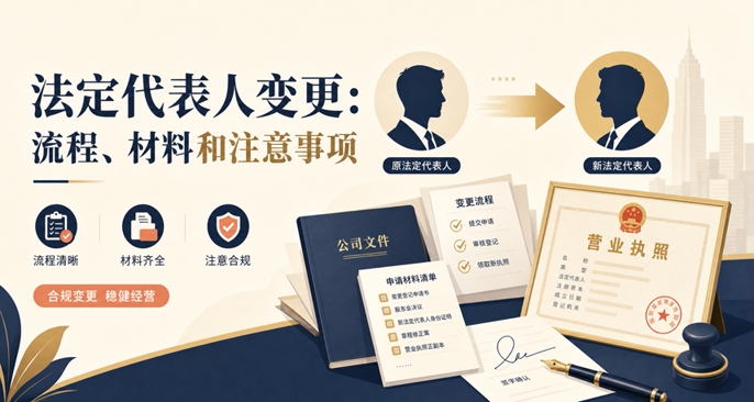 法定代表人变更：流程、材料和注意事项(图1)
