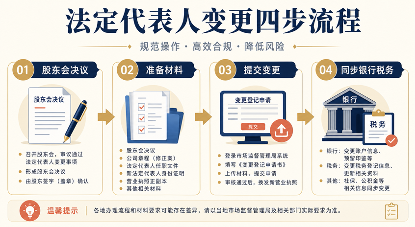 法定代表人变更：流程、材料和注意事项(图2)