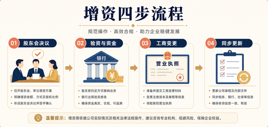 注册资本增资:流程、材料与注意事项(图2) 注册资本增资:流程、材料与注意事项(图2)