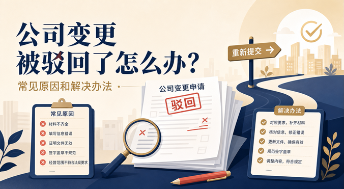 公司变更被驳回了怎么办？常见原