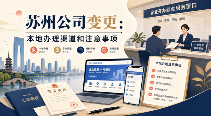 苏州公司变更在哪里办理？线上渠