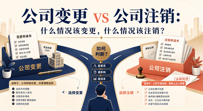 公司变更还是注销？判断标准、决