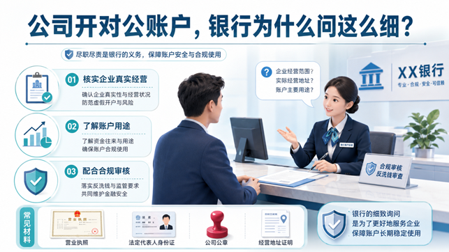 公司开户为什么会问这么细？企业