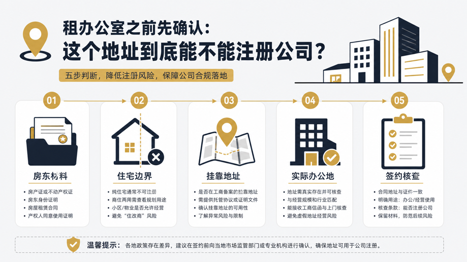 租办公室之前先确认：这个地址到底能不能注册公司？(图1)