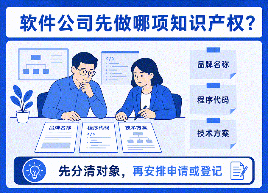 软件公司到底先申请商标、软著还是专利?(图1) 软件公司到底先申请商标、软著还是专利?(图1)