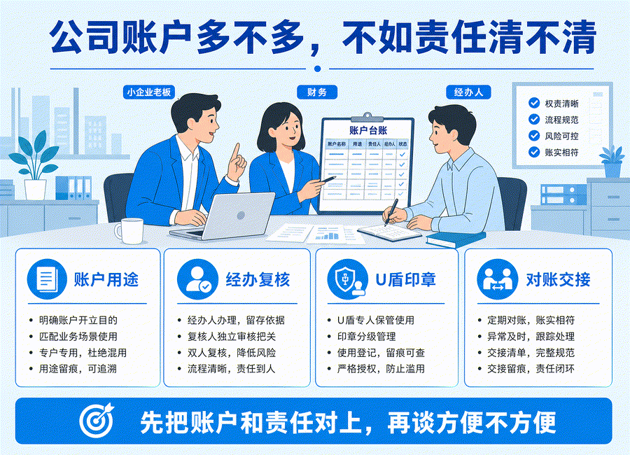 公司账户是不是越多越方便？老板容易忽略这些管理问题(图1)