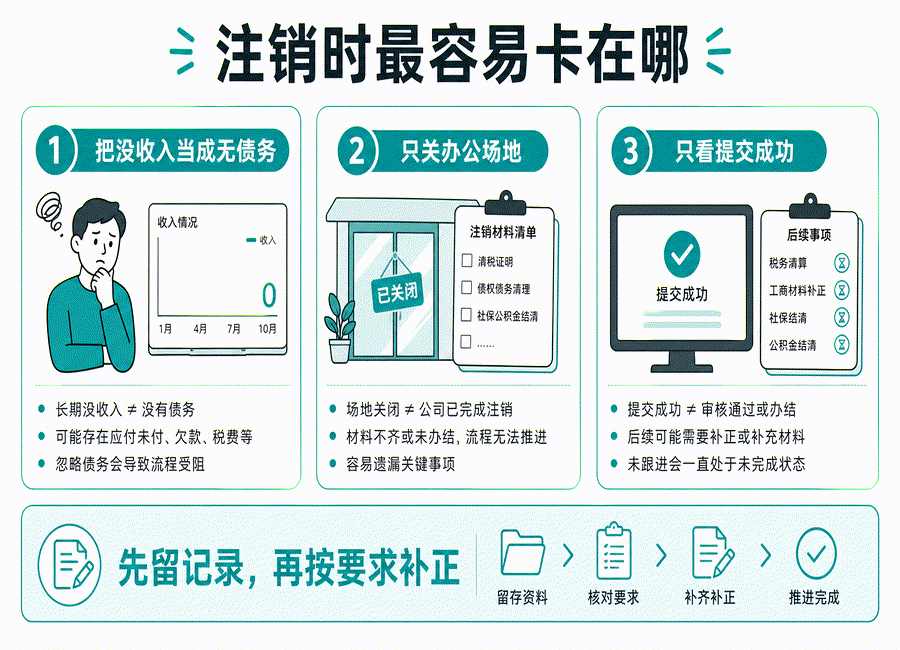 公司不经营了直接放着行不行?注销前一定要弄清这些事(图4) 公司不经营了直接放着行不行?注销前一定要弄清这些事(图4)
