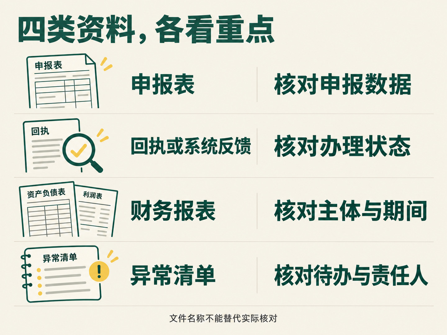 代理记账成果如何验收?申报表、回执、报表和异常清单怎么查(图2) 代理记账成果如何验收?申报表、回执、报表和异常清单怎么查(图2)