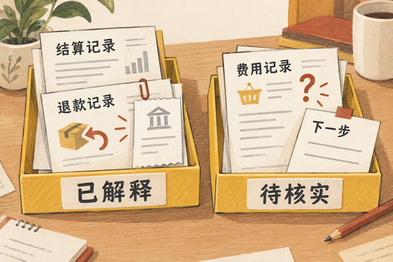 电商企业怎样对账？订单、退款、平台费用与银行到账核对清单(图3)