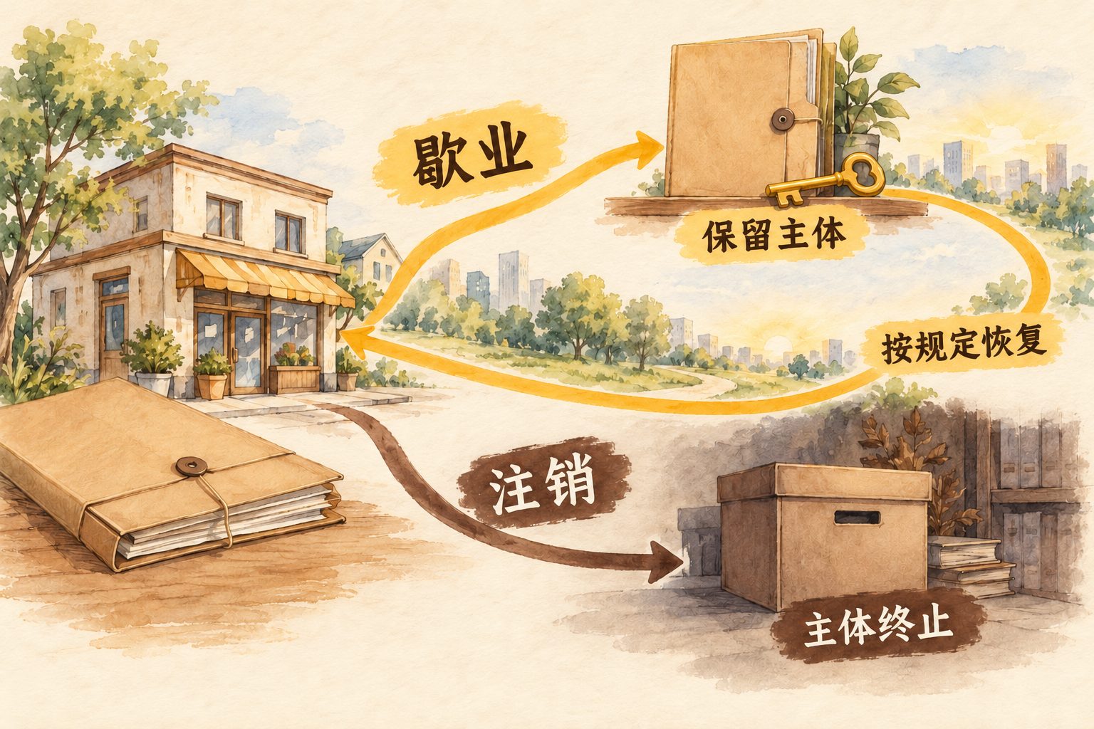 公司暂时不经营，可以不注销吗？先弄清歇业备案(图2)